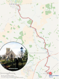 Walk from Wickham Market Station to Framlingham